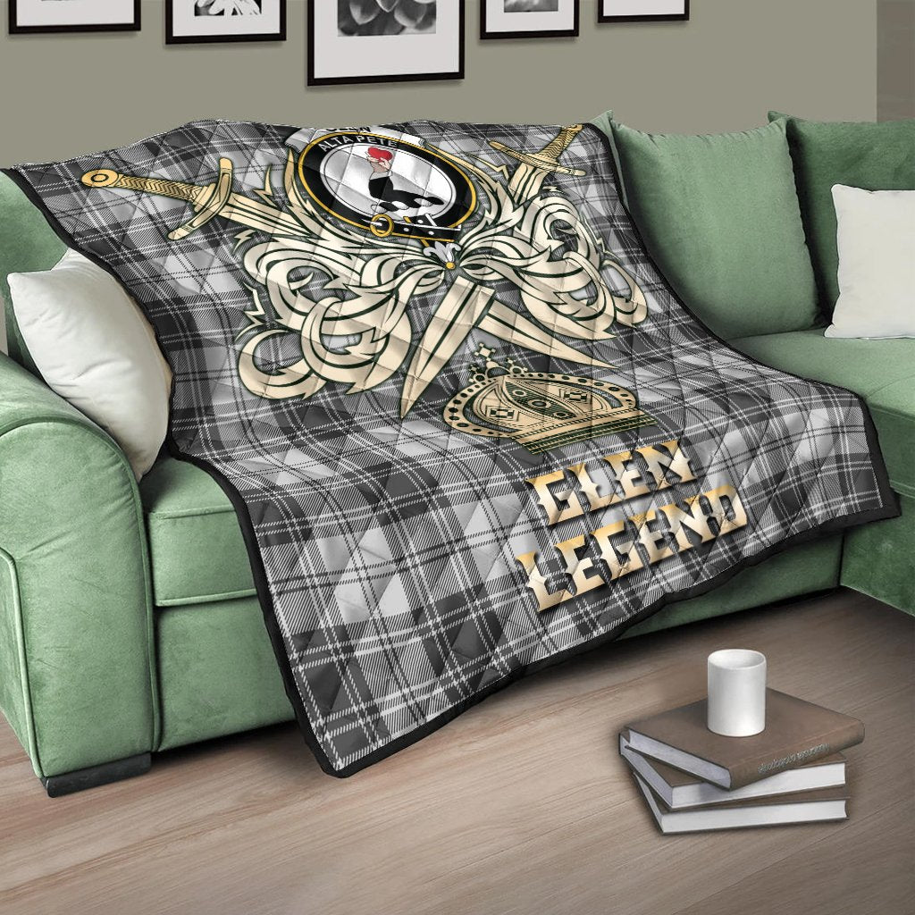 Glen Tartan Crest Legend Gold Royal Premium Quilt