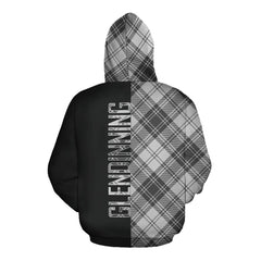 Glendinning Tartan Hoodie Half of Me - Cross Style