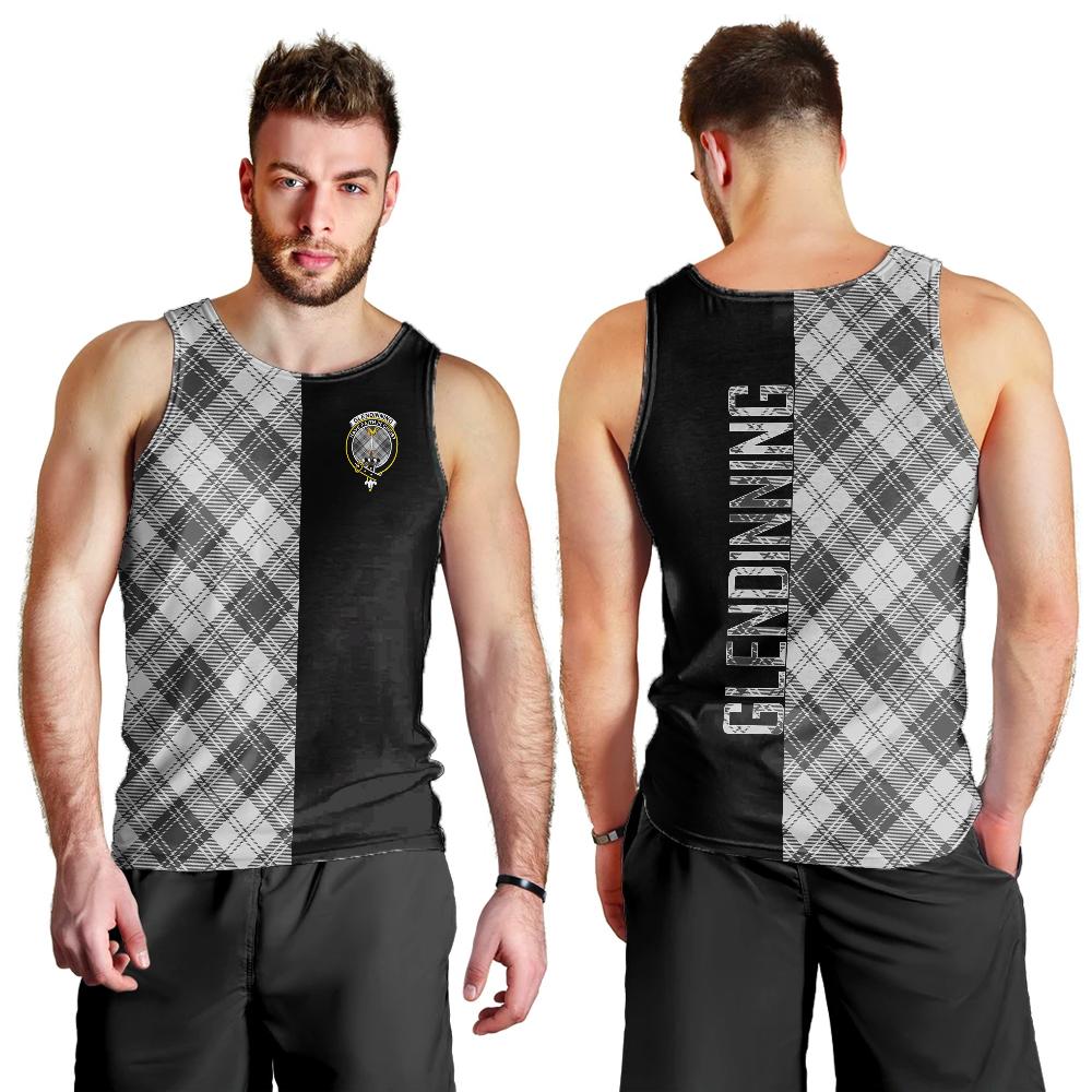 Glendinning Tartan Crest Men's Tank Top - Cross Style