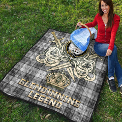 Glendinning Tartan Crest Legend Gold Royal Premium Quilt