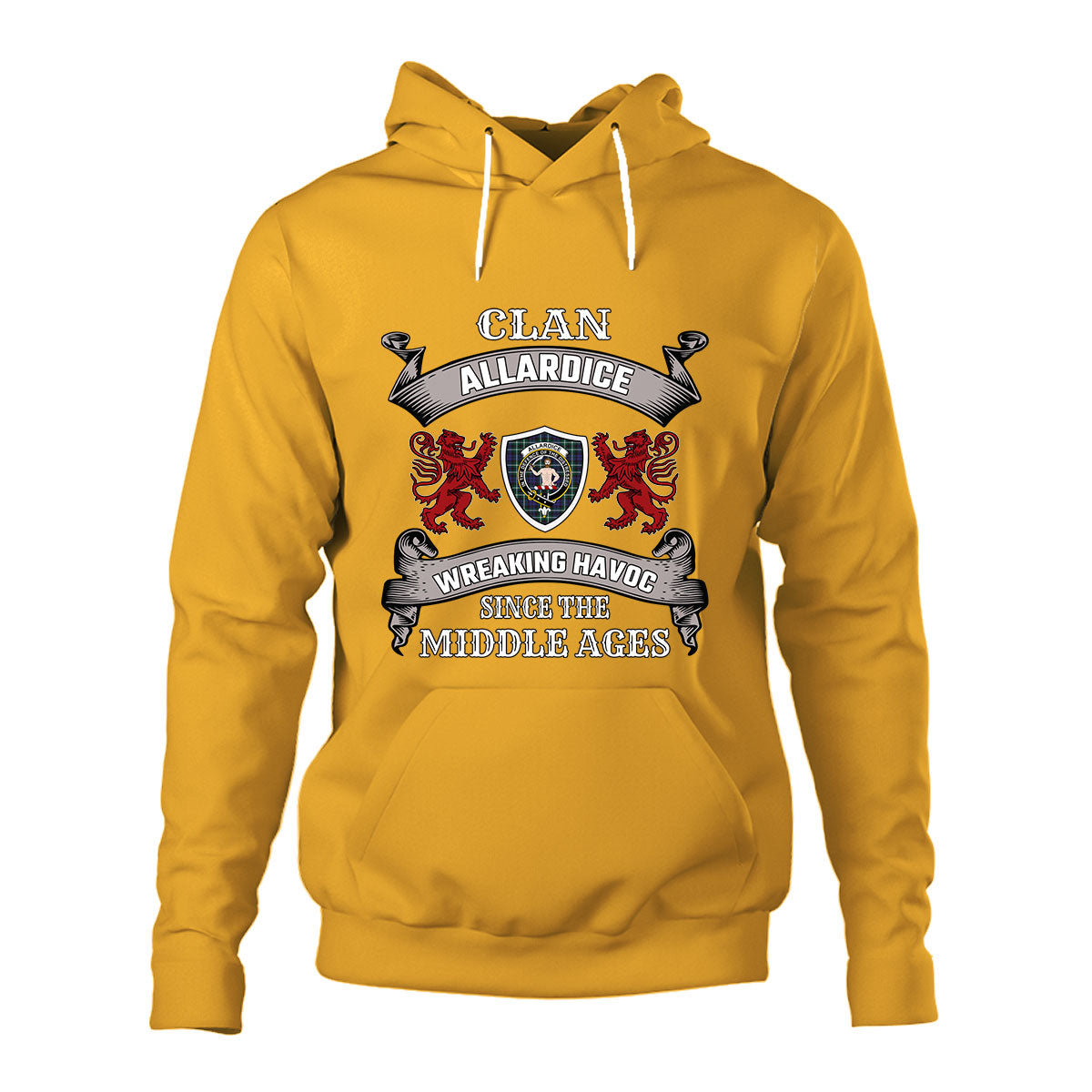 Allardice Family Tartan - 2D Unisex Hoodie