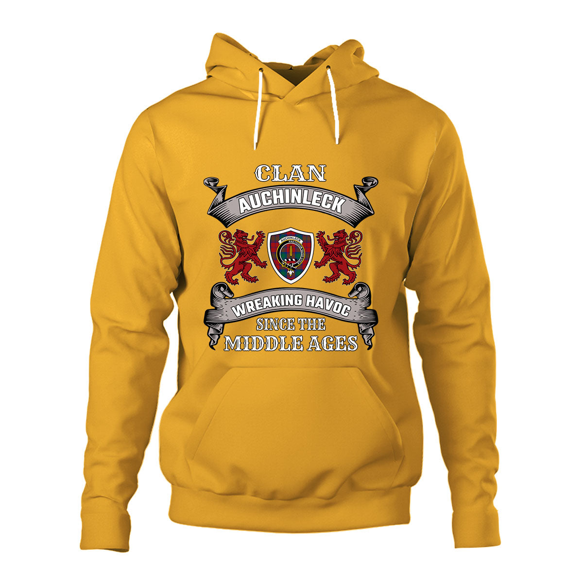 Auchinleck Family Tartan - 2D Unisex Hoodie