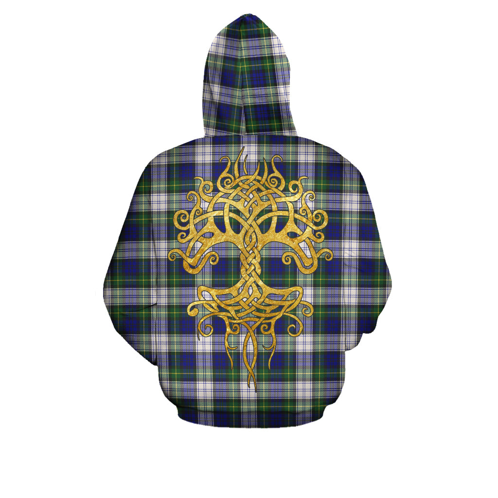 Gordon Dress Modern Tartan Hoodie - Tree Of Life