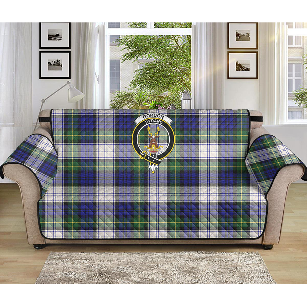 Gordon Dress Modern Tartan Crest Sofa Protector