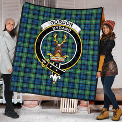 Gordon Ancient Tartan Crest Quilt