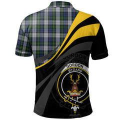 Gordon Dress 01 Tartan Polo Shirt - Royal Coat Of Arms Style