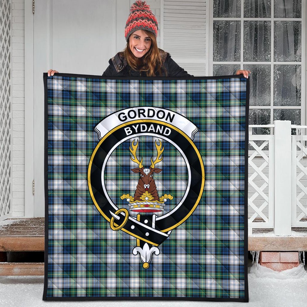 Gordon Dress Ancient Tartan Crest Quilt
