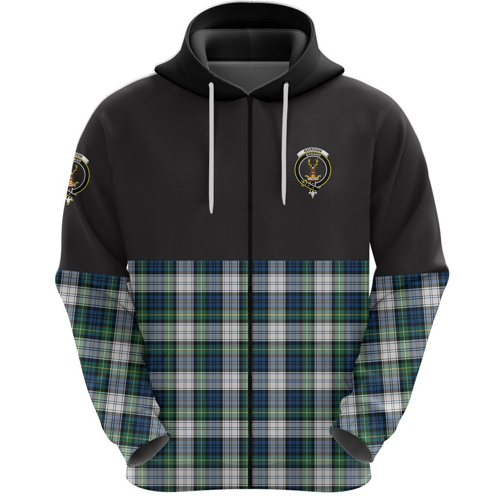 Gordon Dress Ancient Clan Half Of Tartan Zipper Hoodie