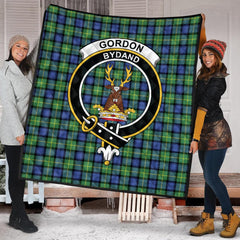 Gordon Old Ancient Tartan Crest Quilt