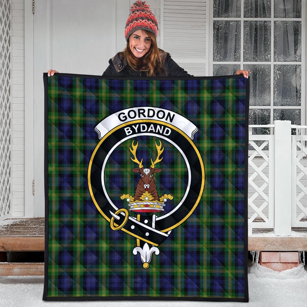 Gordon of Esselmont Tartan Crest Quilt