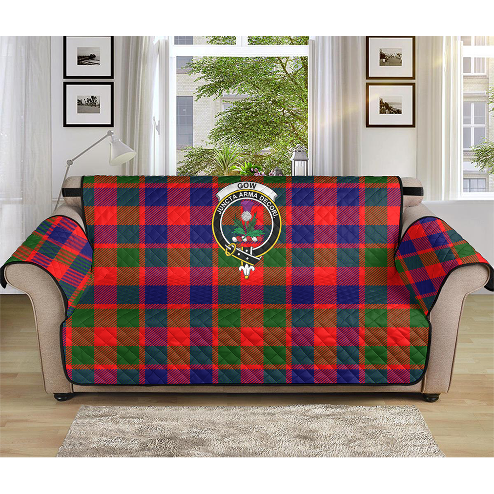 Gow Modern Tartan Crest Sofa Protector