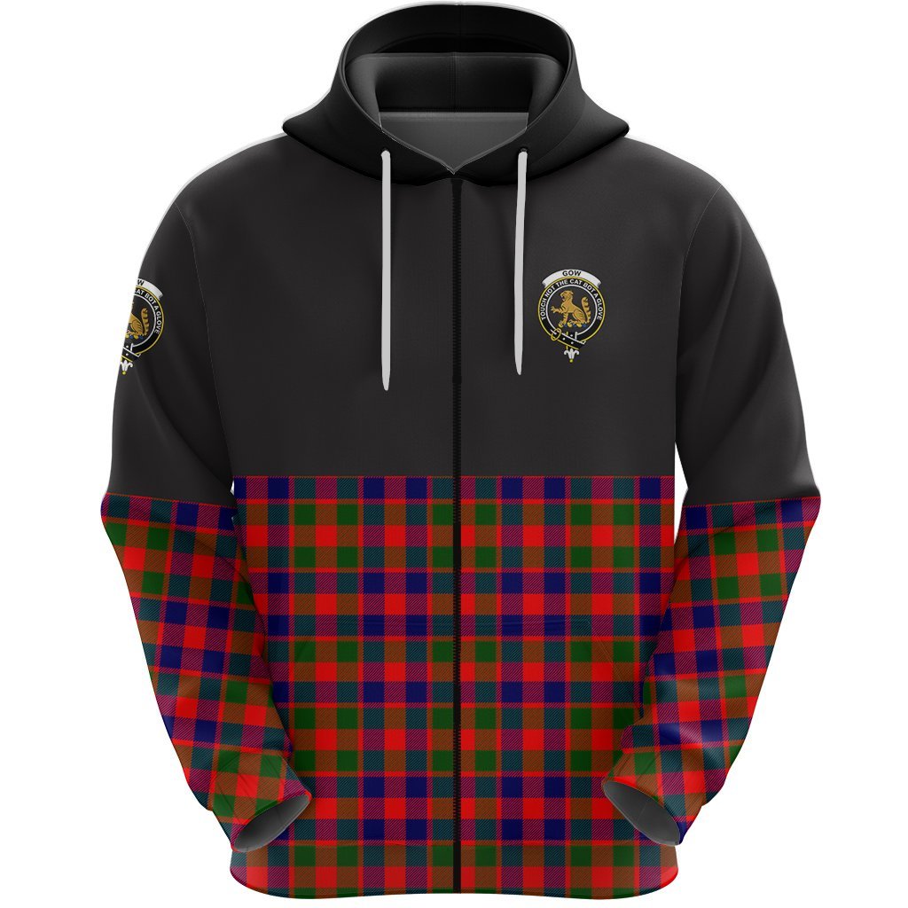 Gow Modern Clan Half Of Tartan Zipper Hoodie