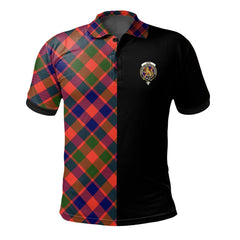 Gow of McGouan Tartan Polo Shirt Half of Me - Cross Style