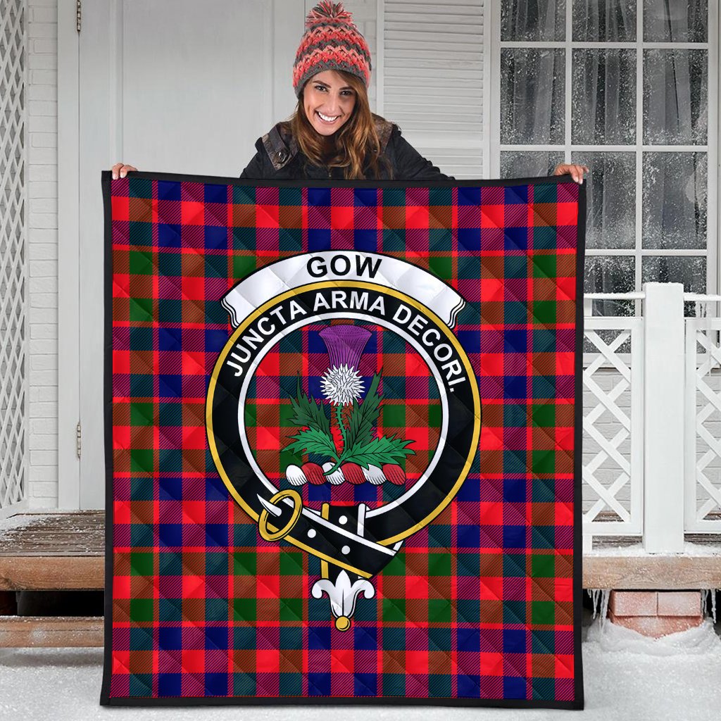 Gow of Skeoch Tartan Crest Quilt