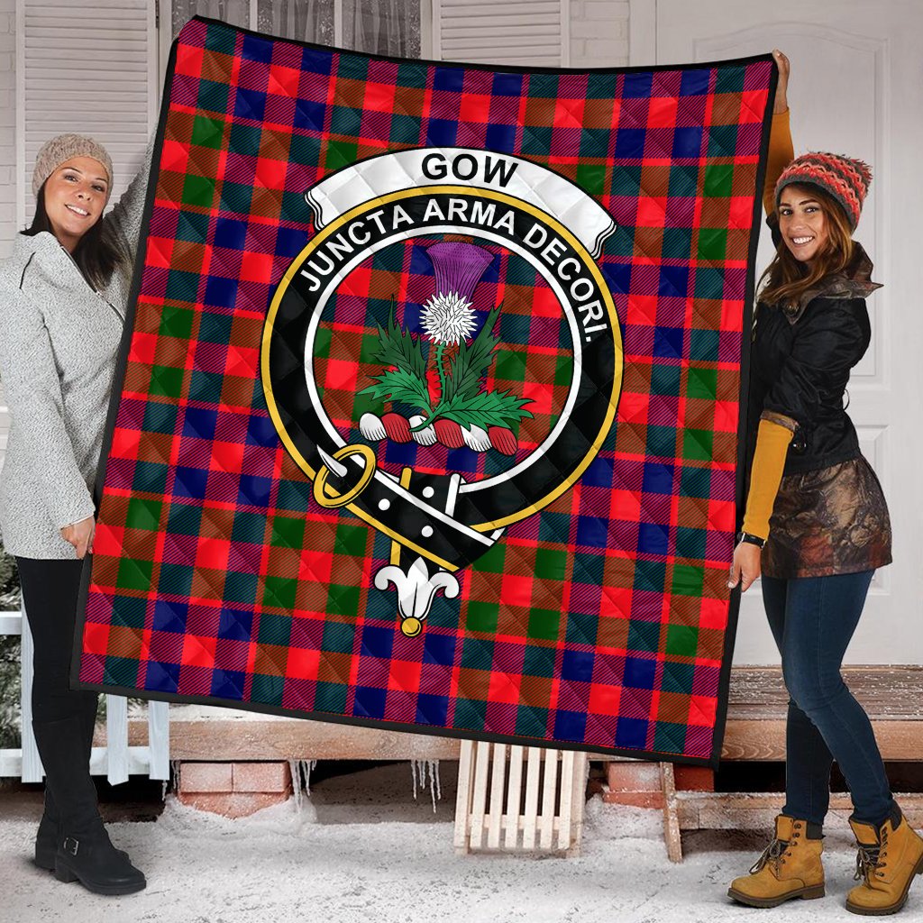 Gow of Skeoch Tartan Crest Quilt