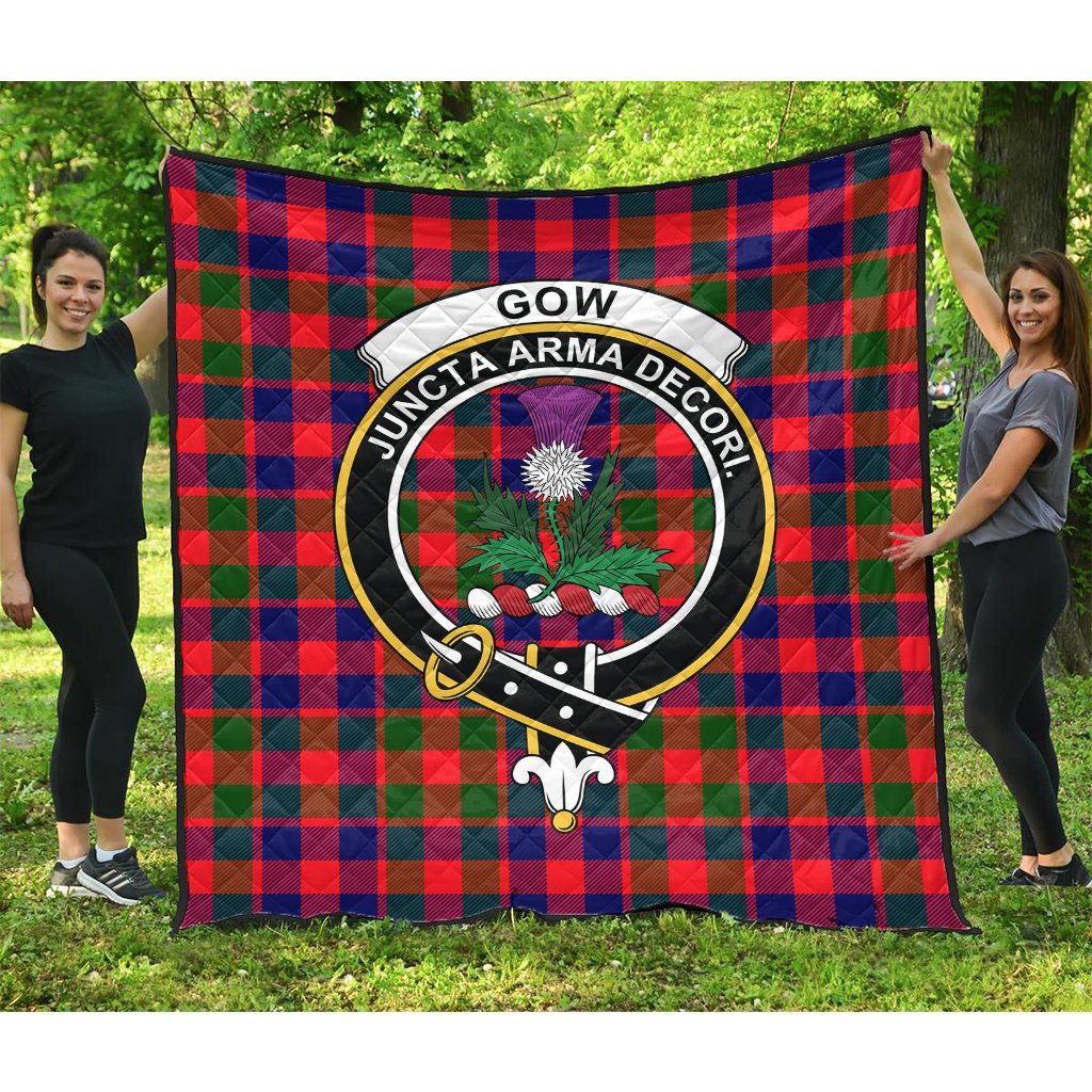 Gow of Skeoch Tartan Crest Quilt