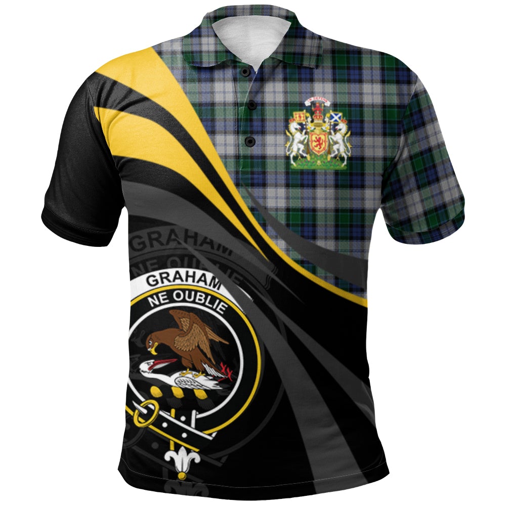 Graham Dress Tartan Polo Shirt - Royal Coat Of Arms Style