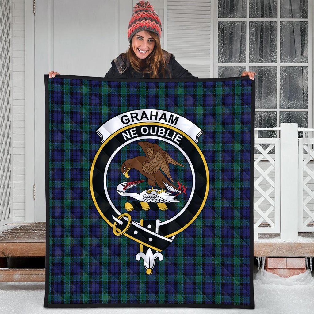 Graham of Menteith Tartan Crest Quilt