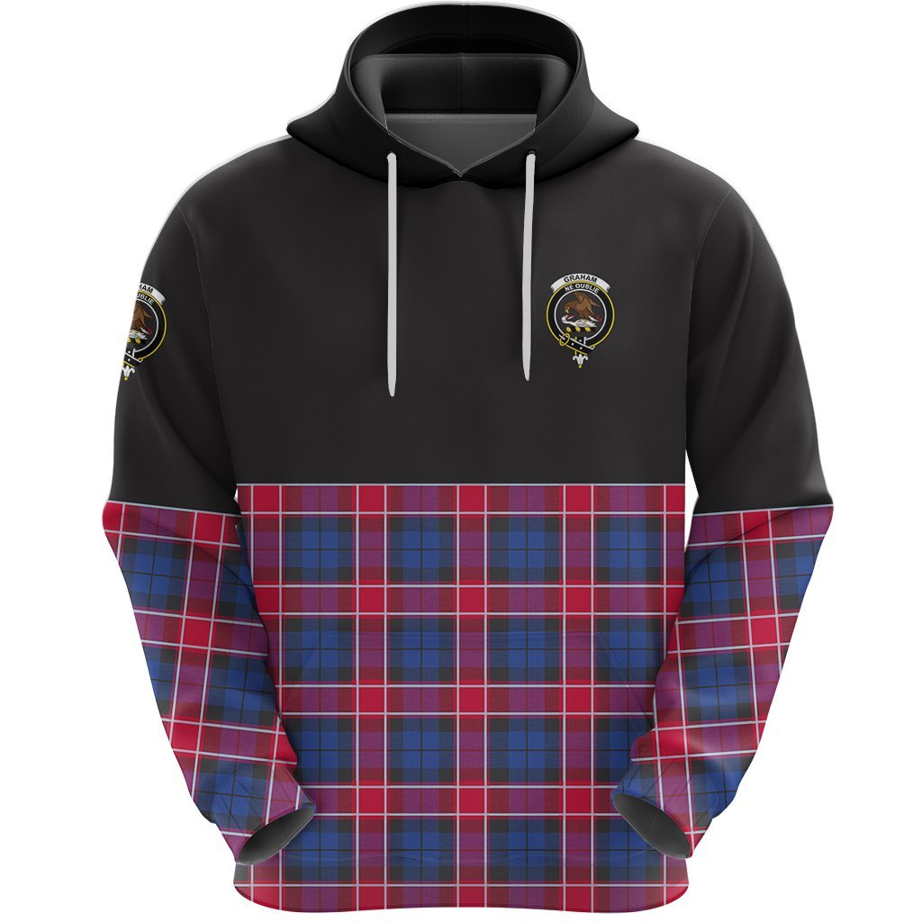 Graham of Menteith Red Clan Half Of Tartan Hoodie