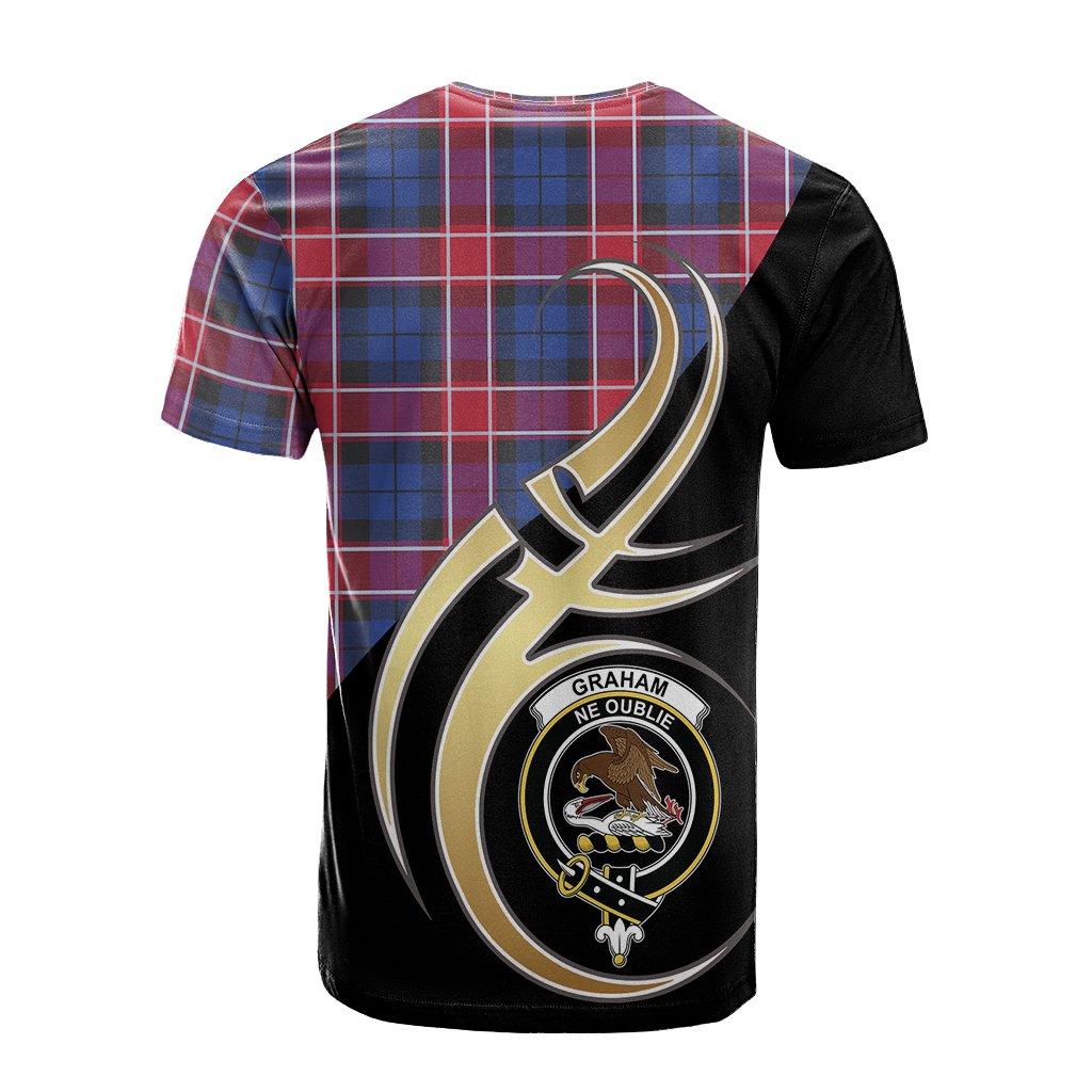 Graham of Menteith Red Tartan T-shirt - Believe In Me Style