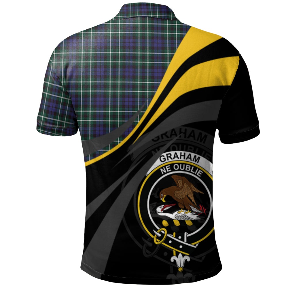 Graham of Montrose Modern Tartan Polo Shirt - Royal Coat Of Arms Style