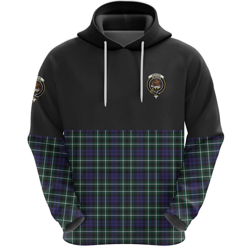 Graham of Montrose Modern Clan Half Of Tartan Hoodie