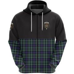 Graham of Montrose Modern Clan Half Of Tartan Zipper Hoodie