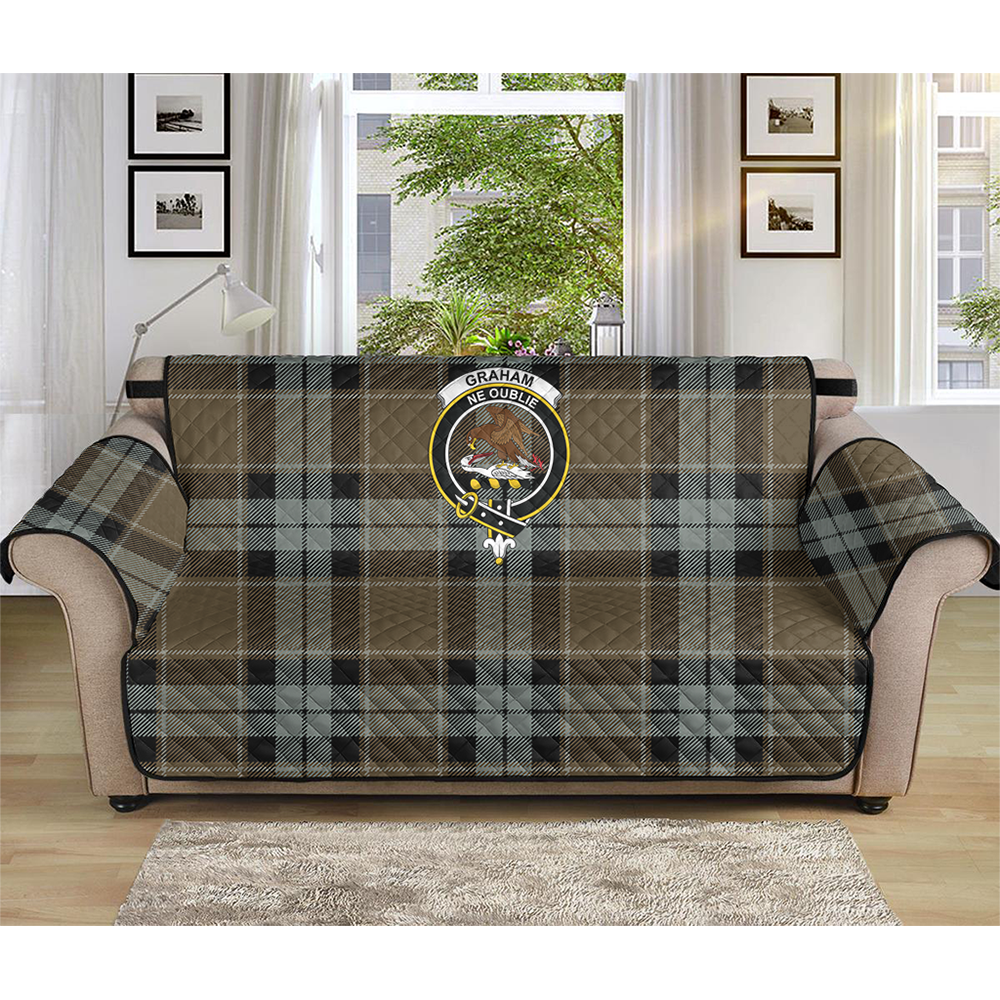 Graham of Menteith Weathered Tartan Crest Sofa Protector