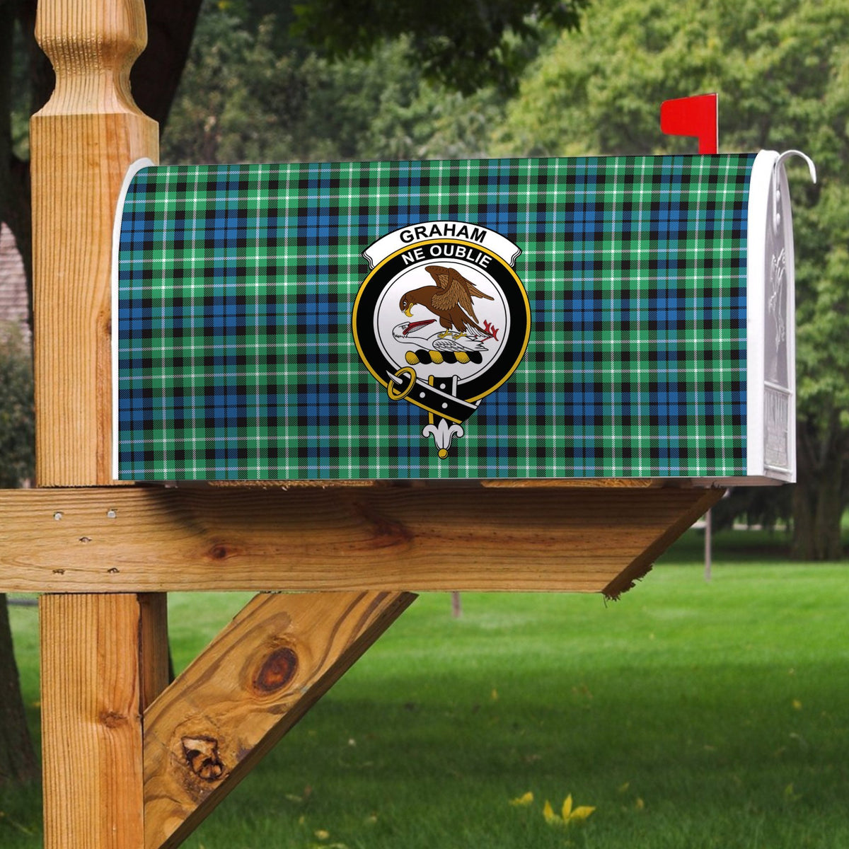 Graham Of Montrose Ancient Tartan Crest Mailbox