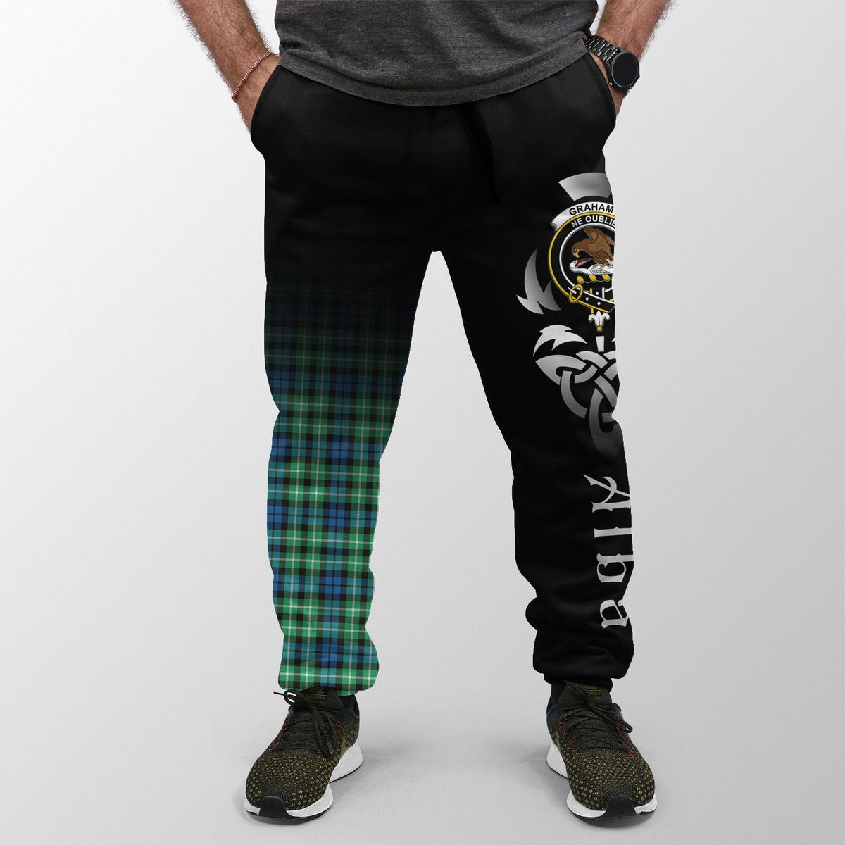 Graham Of Montrose Ancient Tartan Crest Jogger Sweatpants - Alba Celtic Style