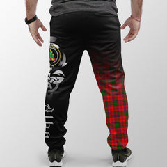 Grant Modern Tartan Crest Jogger Sweatpants - Alba Celtic Style