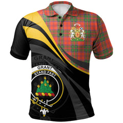 Grant Ancient Tartan Polo Shirt - Royal Coat Of Arms Style