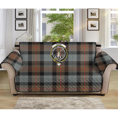 Gunn Weathered Tartan Crest Sofa Protector