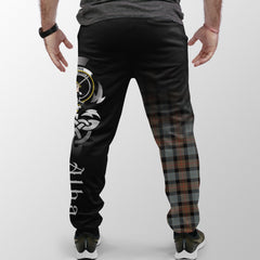 Gunn Weathered Tartan Crest Jogger Sweatpants - Alba Celtic Style