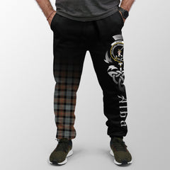 Gunn Weathered Tartan Crest Jogger Sweatpants - Alba Celtic Style