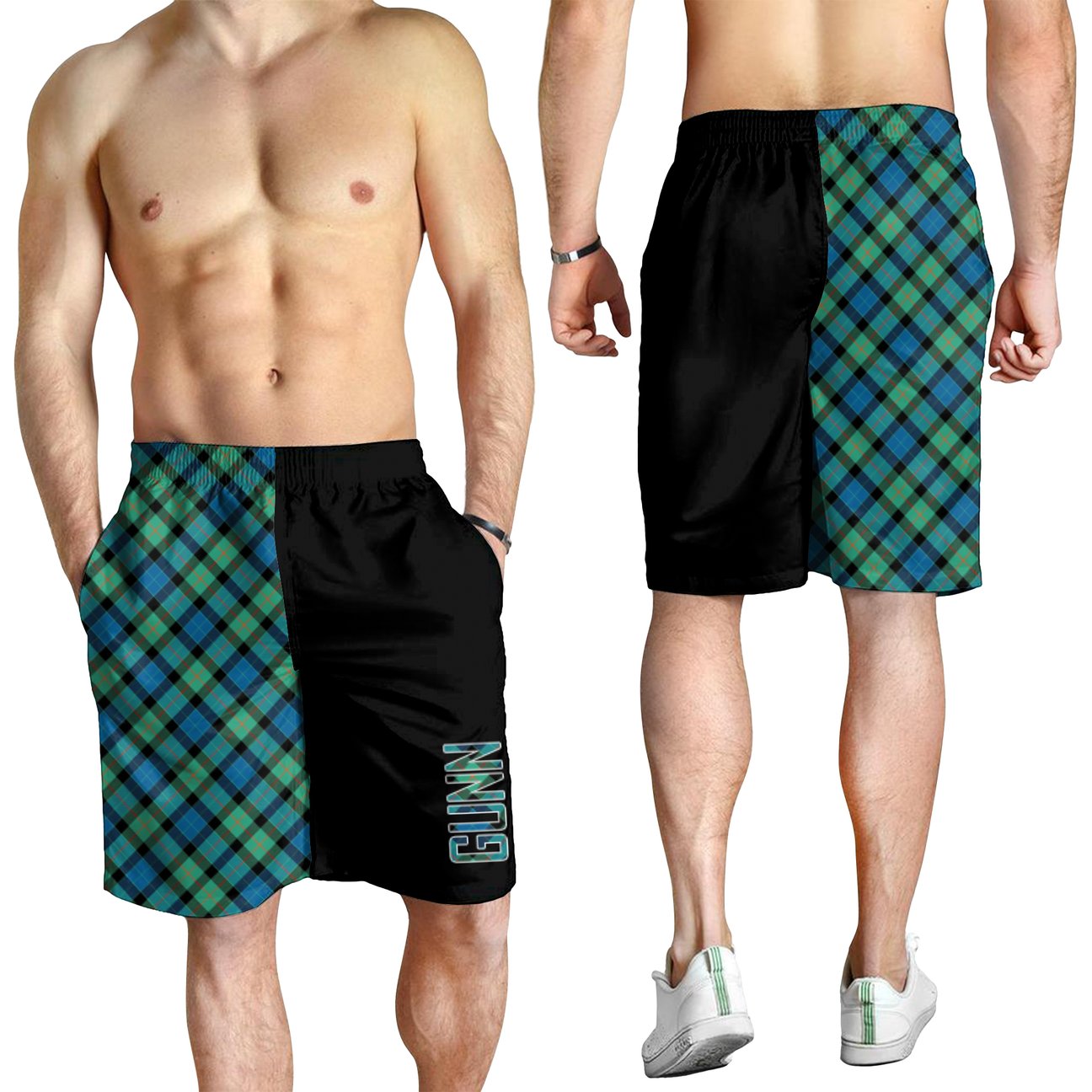 Gunn Ancient Tartan Crest Men's Short - Cross Style