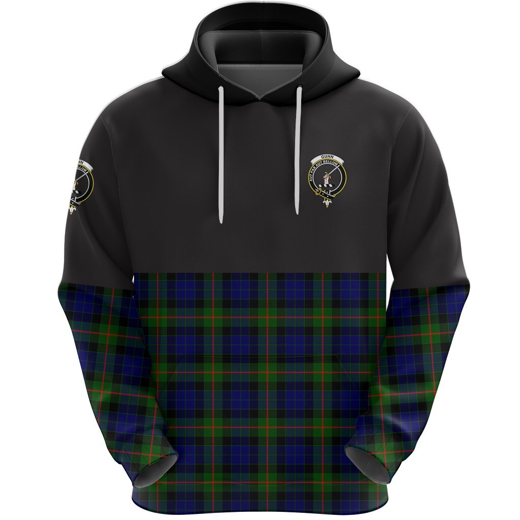 Gunn Modern Clan Half Of Tartan Hoodie