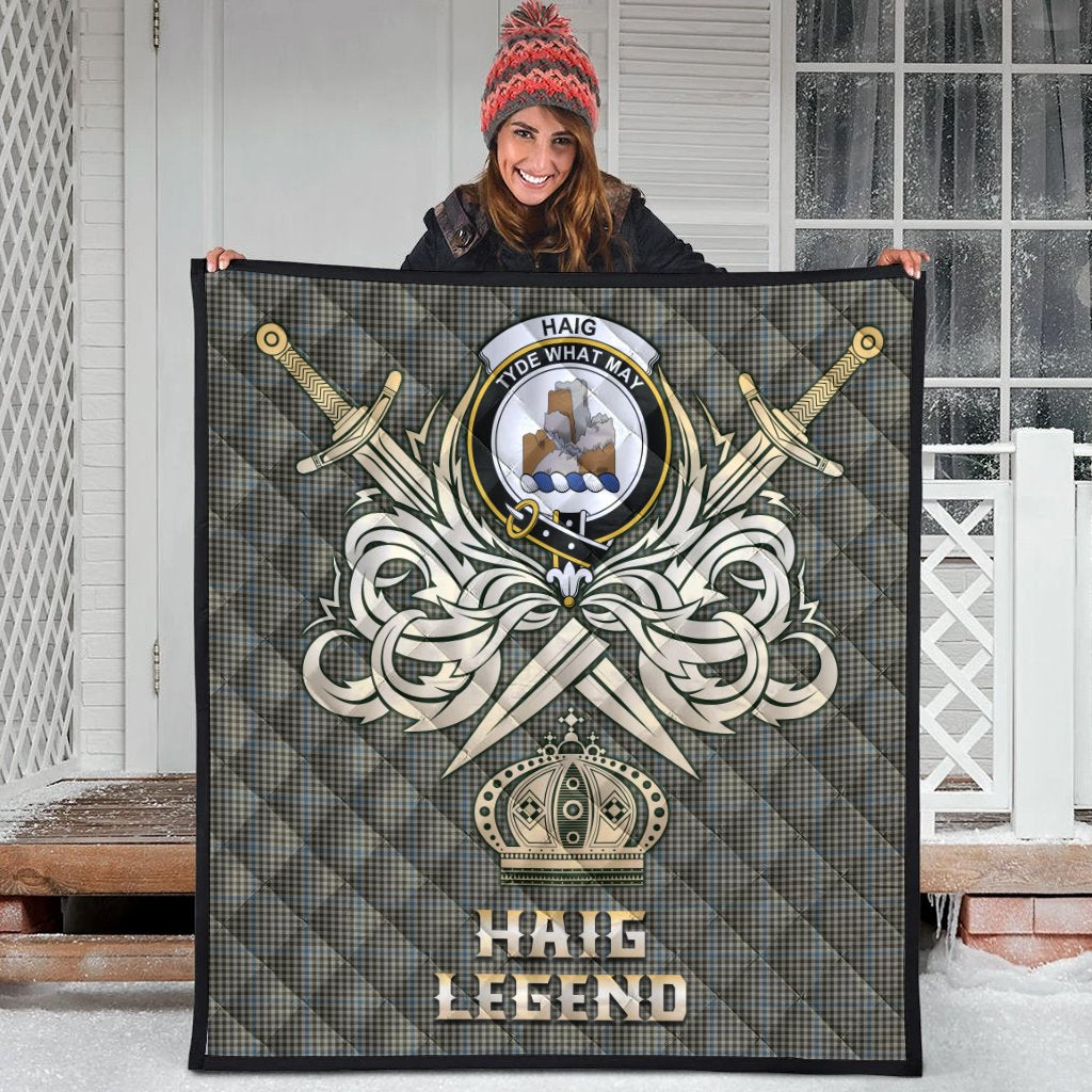 Haig Tartan Crest Legend Gold Royal Premium Quilt