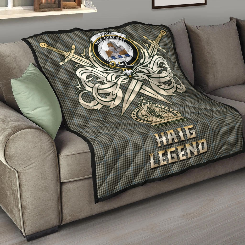 Haig Tartan Crest Legend Gold Royal Premium Quilt