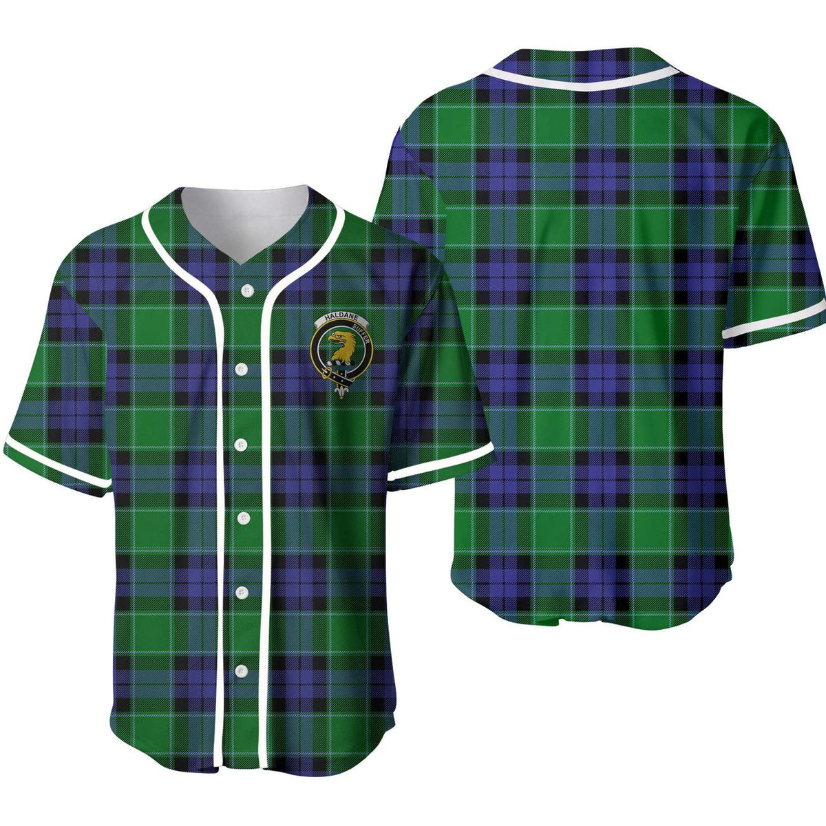 Haldane Tartan Unisex Baseball Jersey