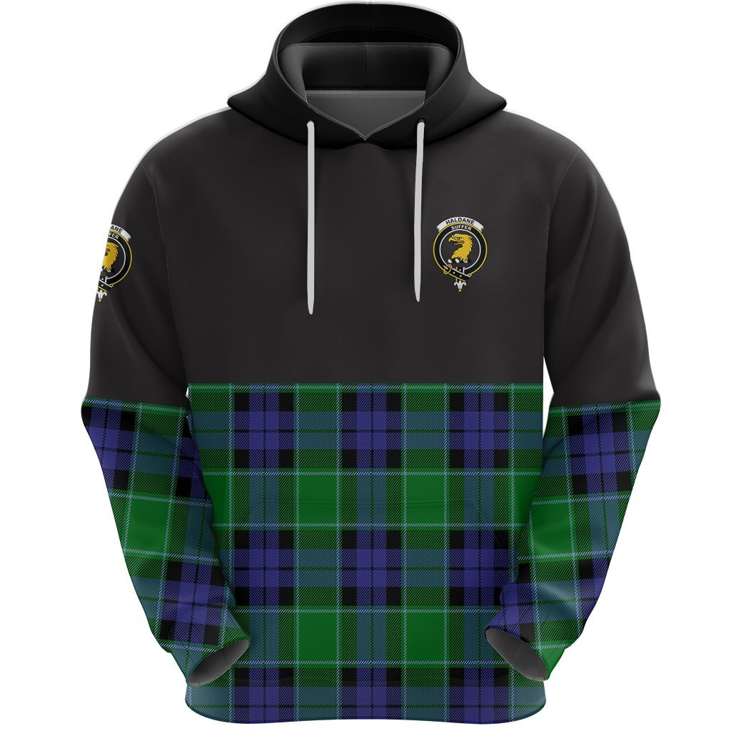 Haldane Clan Half Of Tartan Hoodie