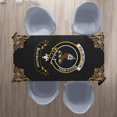 Haliburton Crest Tablecloth - Black Style