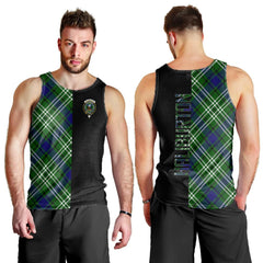 Haliburton Tartan Crest Men's Tank Top - Cross Style