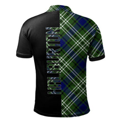 Haliburton Tartan Polo Shirt Half of Me - Cross Style