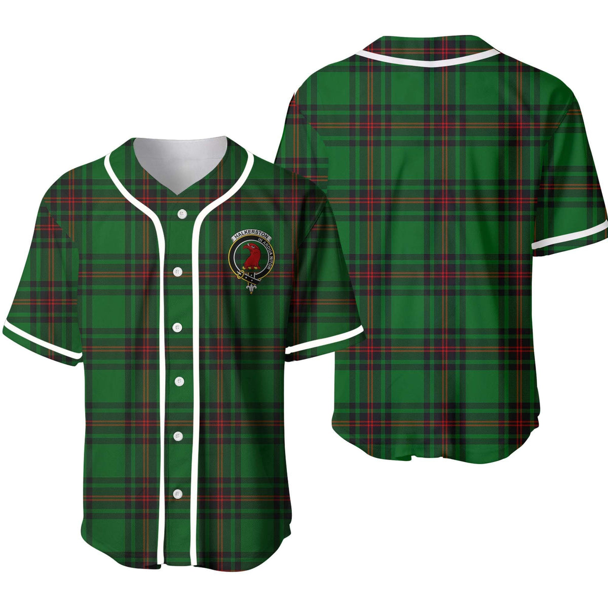 Halkerston Tartan Unisex Baseball Jersey