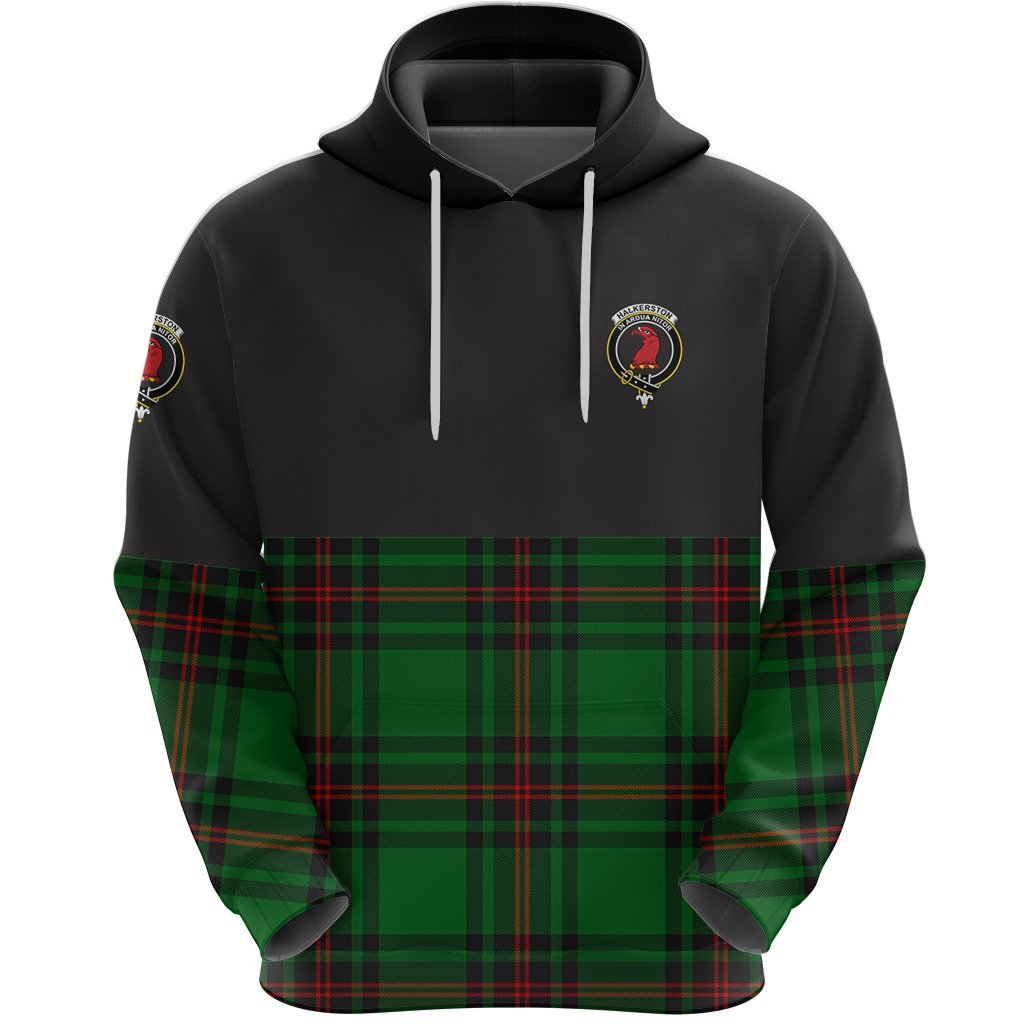 Halkerston Clan Half Of Tartan Hoodie