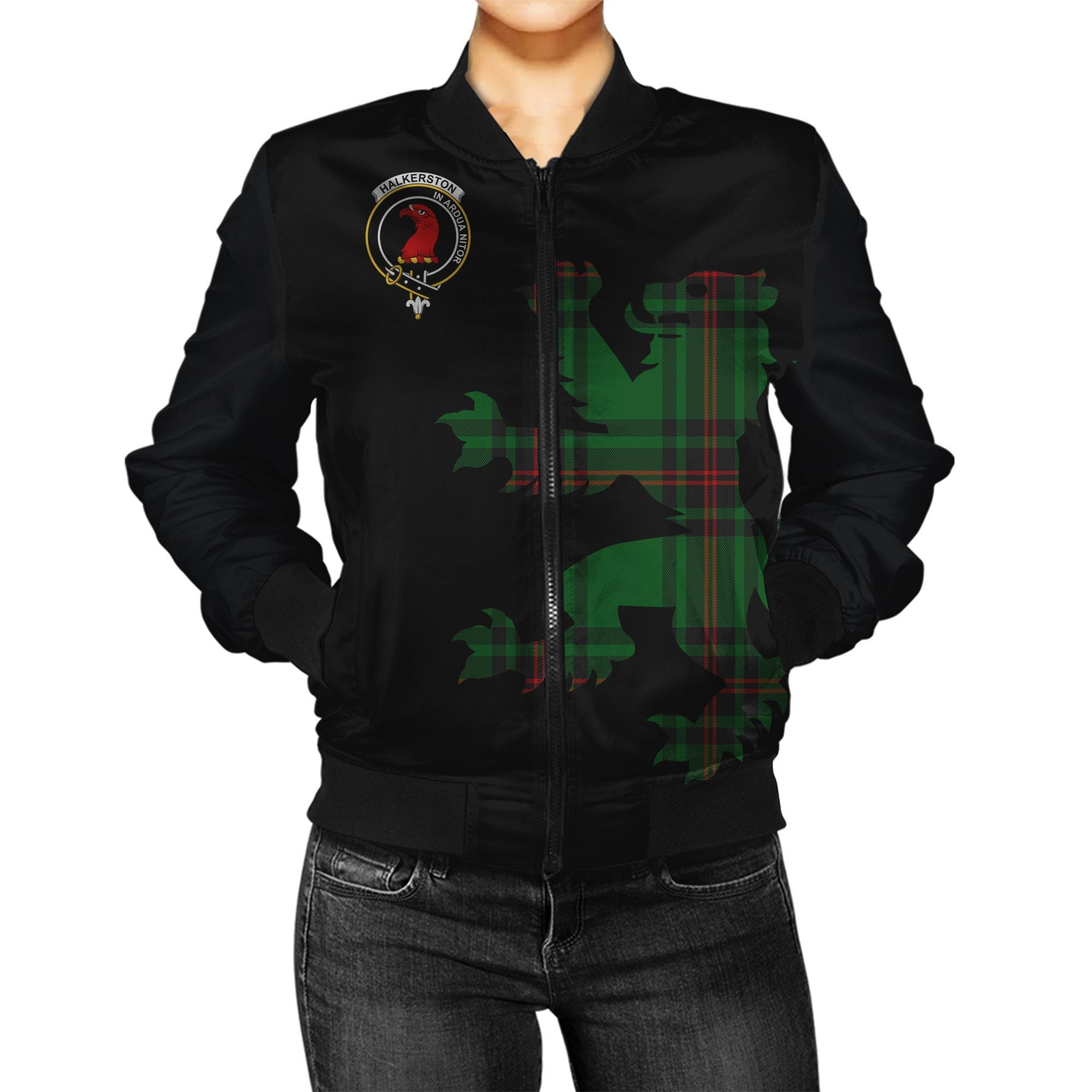 Halkerston Tartan Bomber Jacket Lion & Thistle