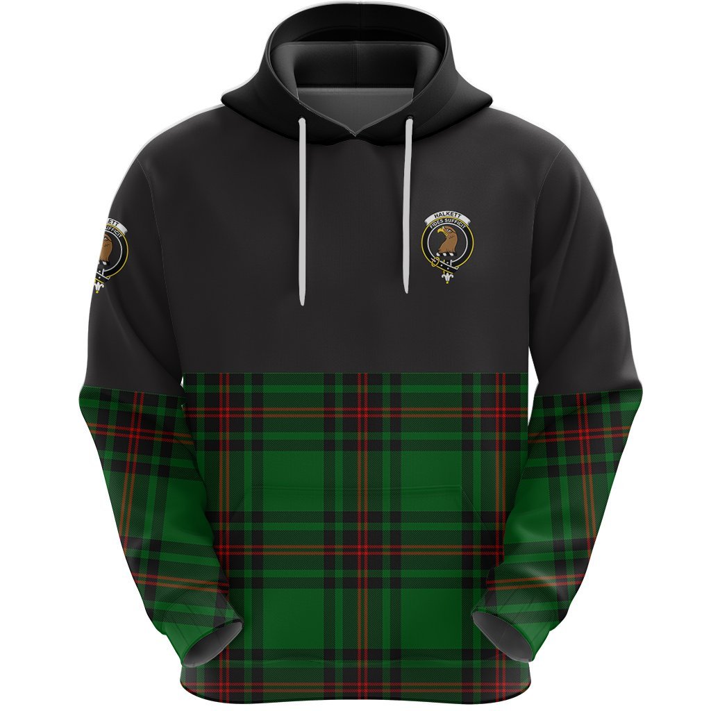 Halkett Clan Half Of Tartan Hoodie