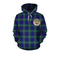 Hamilton Hunting Modern Tartan Hoodie - Tree Of Life