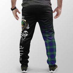 Hamilton Hunting Modern Tartan Crest Jogger Sweatpants - Alba Celtic Style